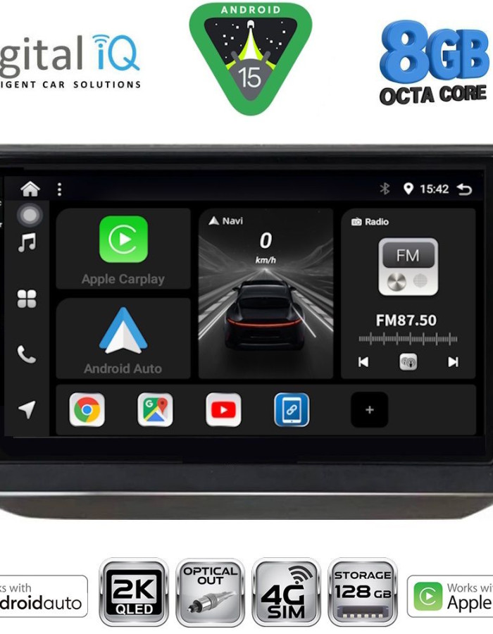 DIGITAL IQ BXK 20581_CPAA (10inc) MULTIMEDIA TABLET for SKODA FABIA mod. 2008-2014