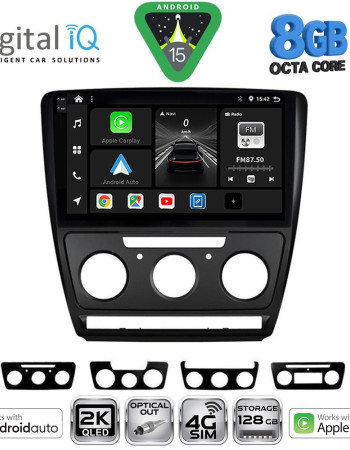 DIGITAL IQ BXK 20595BL_CPAA (10inc) MULTIMEDIA TABLET for SKODA OCTAVIA 5 mod. 2005-2012 (BLACK)