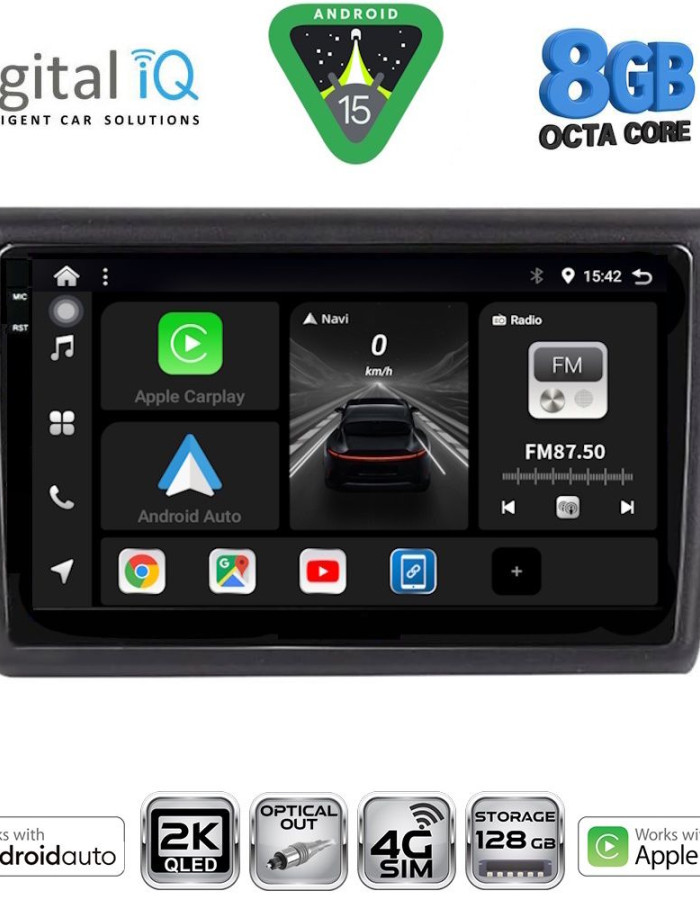 DIGITAL IQ BXK 20600_CPAA (9inc) MULTIMEDIA TABLET for SKODA RAPID SPACEBACK mod. 2014-2019