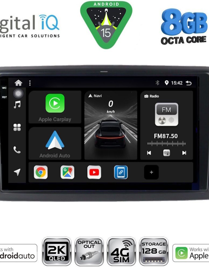 DIGITAL IQ BXK 20601_CPAA (9inc) MULTIMEDIA TABLET for SKODA RAPID mod. 2012-2023