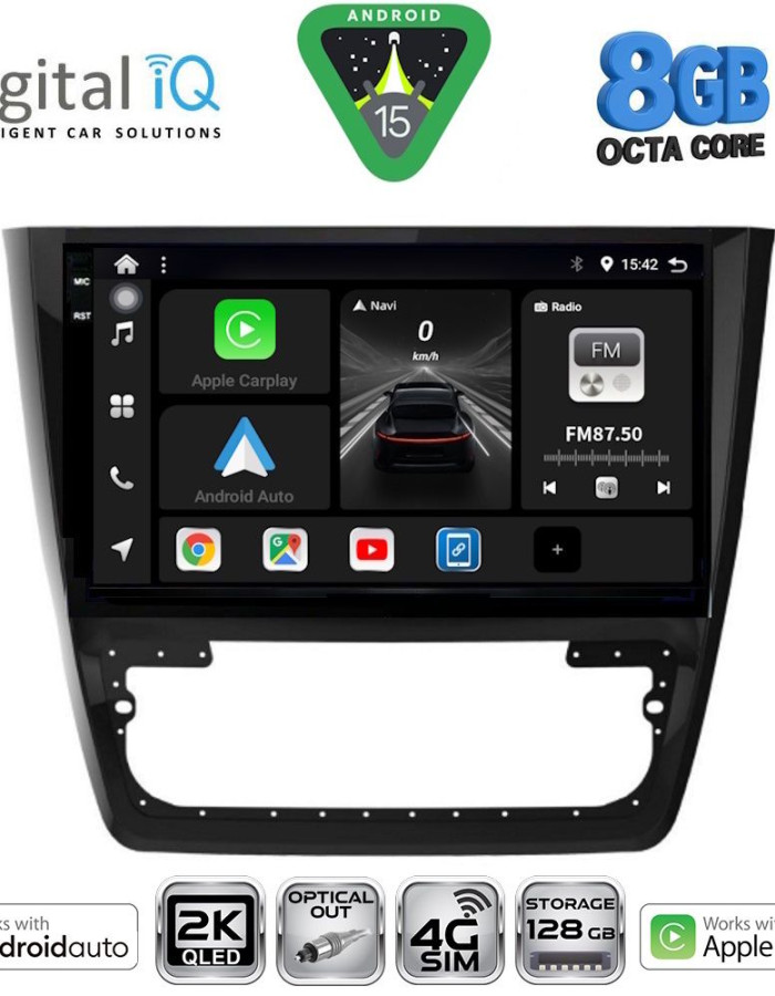 DIGITAL IQ BXK 20610_CPAA (10inc) MULTIMEDIA TABLET for SKODA YETI mod. 2014>