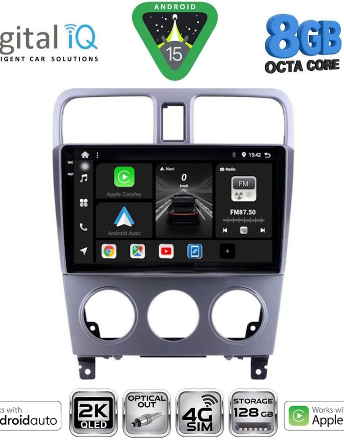 DIGITAL IQ BXK 20661_CPAA (9inc) MULTIMEDIA TABLET for SUBARU FORESTER  mod. 2002-2008