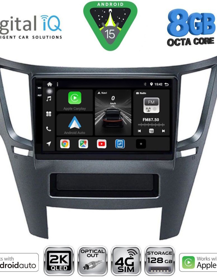 DIGITAL IQ BXK 20667_CPAA (9inc) MULTIMEDIA TABLET for SUBARU LEGACY - OUTBACK mod. 2009-2014