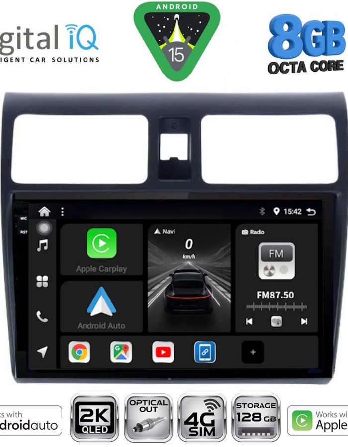 DIGITAL IQ BXK 20684_CPAA (10inc) MULTIMEDIA TABLET for SUZUKI SWIFT mod. 2005-2011