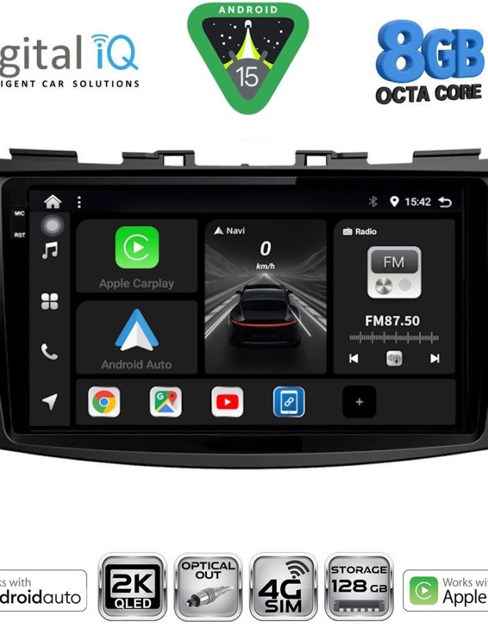 DIGITAL IQ BXK 20685_CPAA (9inc) MULTIMEDIA TABLET for SUZUKI SWIFT mod. 2011-2016
