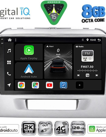 DIGITAL IQ BXK 20697SL_CPAA (9inc) MULTIMEDIA TABLET for SUZUKI VITARA mod. 2016-2025 (SILVER)