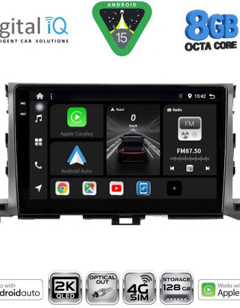 DIGITAL IQ BXK 20700_CPAA (10inc) MULTIMEDIA TABLET for TOYOTA HIGHLANDER mod. 2014-2019
