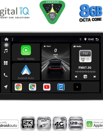 DIGITAL IQ BXK 20704SL_CPAA (9inc) MULTIMEDIA TABLET for TOYOTA AVENSIS (T25) mod. 2003-2009 (SILVER)