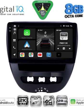 DIGITAL IQ BXK 20707_CPAA (10inc) MULTIMEDIA TABLET for CITROEN C1-PEUGEOT 107-TOYOTA AYGO mod. 2005-2014