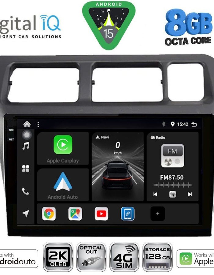 DIGITAL IQ BXK 20710_CPAA (9inc) MULTIMEDIA TABLET for TOYOTA COROLLA mod. 1992-1997
