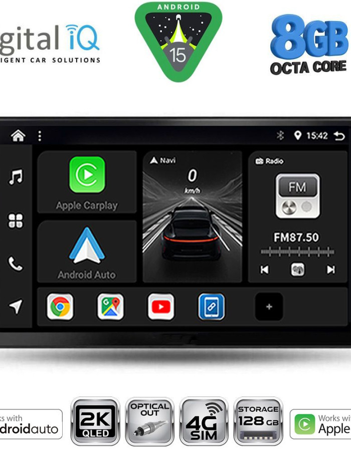 DIGITAL IQ BXK 20711A_CPAA (9inc) MULTIMEDIA TABLET for TOYOTA COROLLA VERSO mod. 2000-2004