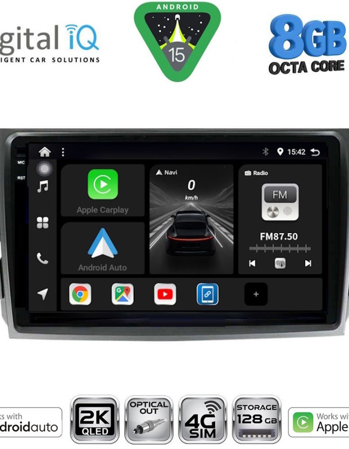 DIGITAL IQ BXK 20713_CPAA (9inc) MULTIMEDIA TABLET for TOYOTA COROLLA 4D mod. 2006-2012