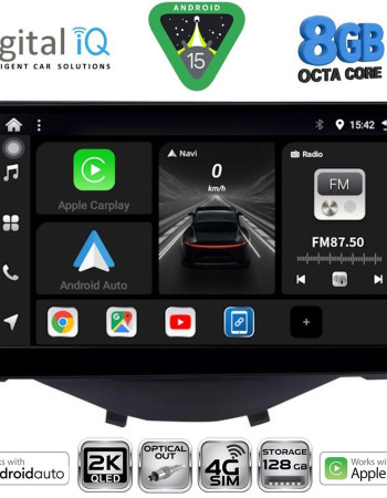 DIGITAL IQ BXK 20715_CPAA CLIMA-A/C (9inc) MULTIMEDIA TABLET for CITROEN C1-PEUGEOT 108-TOYOTA AYGO mod. 2014-2022