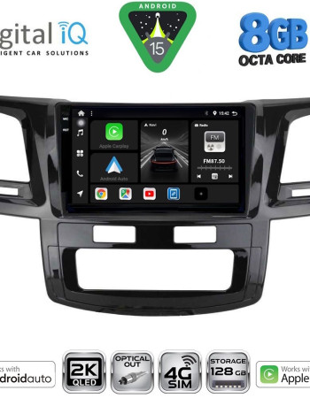 DIGITAL IQ BXK 20720_CPAA (9inc) MULTIMEDIA TABLET for TOYOTA HILUX mod. 2005-2016