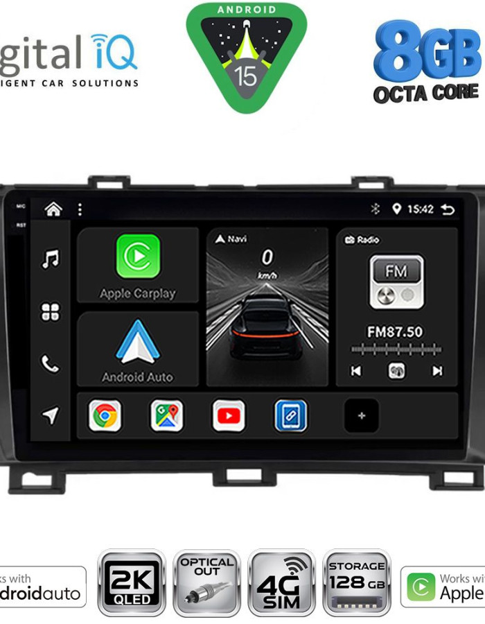 DIGITAL IQ BXK 20726BL_CPAA (9inc) MULTIMEDIA TABLET for TOYOTA PRIUS mod. 2009-2015 (BLACK)