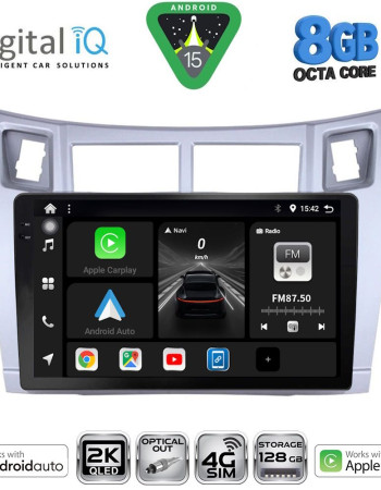 DIGITAL IQ BXK 20736SL_CPAA (9inc) MULTIMEDIA TABLET for TOYOTA YARIS mod. 2006-2011 (SILVER)