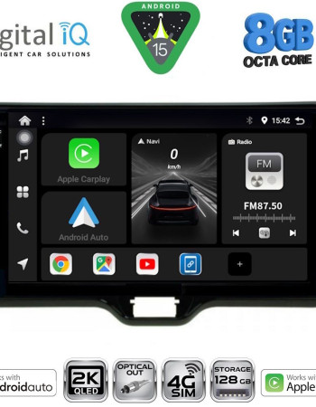 DIGITAL IQ BXK 20738_CPAA (10inc) MULTIMEDIA TABLET for TOYOTA YARIS mod. 2020-2026 - MAZDA 2 mod. 2023-2026