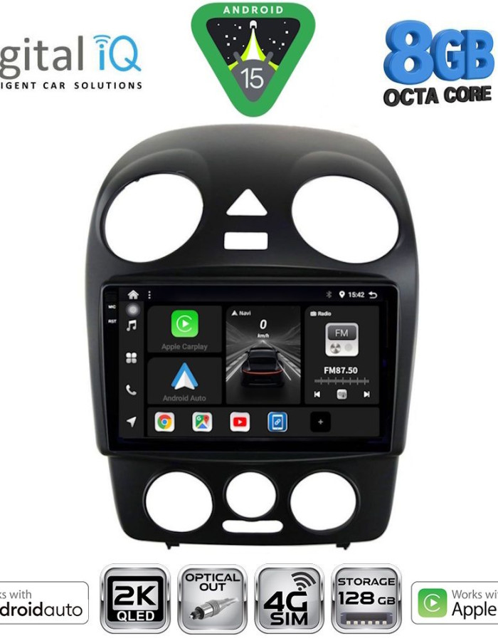 DIGITAL IQ BXK 20742_CPAA (9inc) MULTIMEDIA TABLET for VW BEETLE mod. 2004-2011
