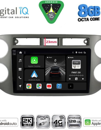 DIGITAL IQ BXK 20760GR_CPAA (9inc) MULTIMEDIA TABLET for VW TIGUAN mod. 2011-2016 (GREY)