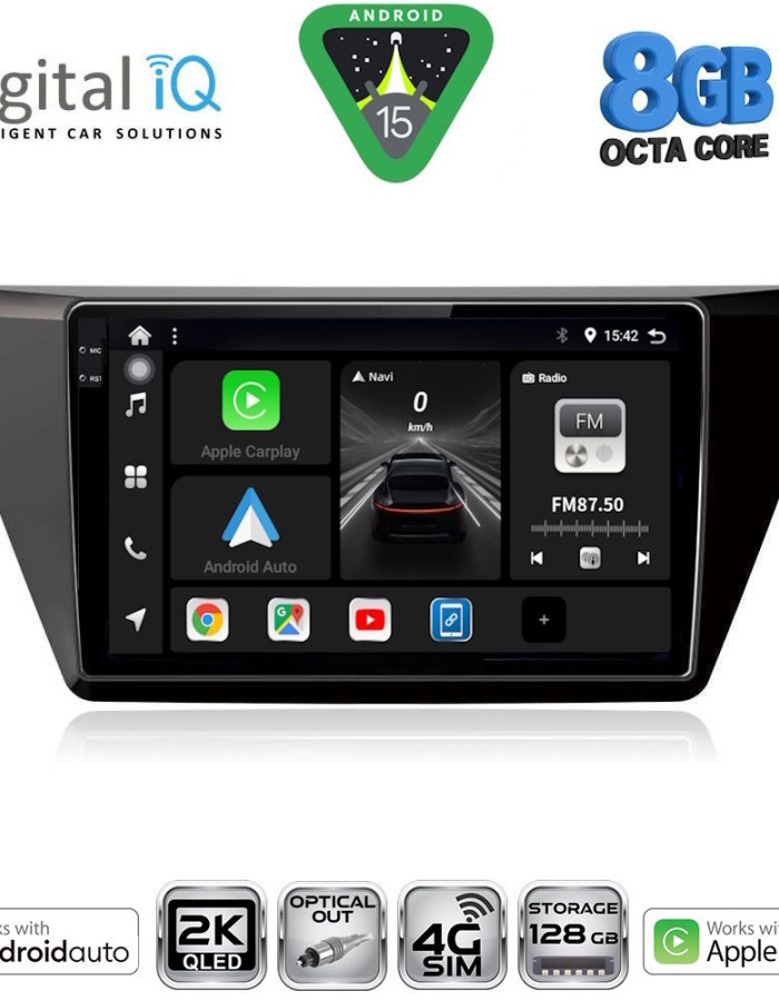 DIGITAL IQ BXK 20769_CPAA (10inc) MULTIMEDIA TABLET for VW TOURAN mod. 2016-2026