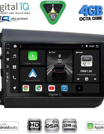 DIGITAL IQ BXK 191904D_CPAA (9inc) MULTIMEDIA TABLET for HONDA CIVIC 4Doors mod. 2012-2016