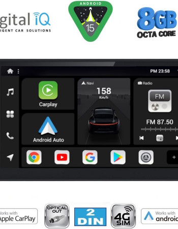 DIGITAL IQ BXK 869_CPAA (6.8" DIN) 4G SIM MULTIMEDIA 2 DIN
