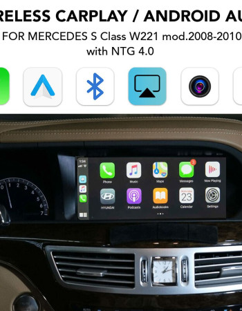DIGITAL IQ BZ 245 CPAA (CARPLAY / ANDROID AUTO BOX for MERCEDES S Class W221 mod.2008-2010 with NTG 4.0)