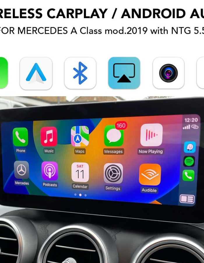 DIGITAL IQ BZ 247 CPAA (CARPLAY / ANDROID AUTO BOX for MERCEDES A Class W177 mod.2018-2019 with NTG 5.5)