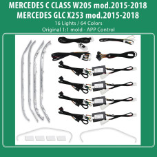 DIQ AMBIENT 8161 DCIC - BENZ C (W205)-GLC (X253) (Digital iQ Ambient Light for BENZ C (W205) - GLC (X253) mod. 2015-2018 with 16 Lights) DIQ AMBIENT 8161 DCIC - BENZ C (W205)-GLC (X253) (Digital iQ Ambient Light for BENZ C (W205) - GLC (X253) mod. 2015-2018 with 16 Lights)