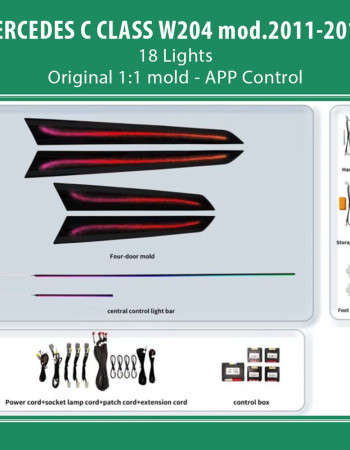 DIQ AMBIENT BENZ BC17D4 (Digital iQ Ambient Light for Mercedes C (W204) mod. 2011-2014 with 18 Lights)