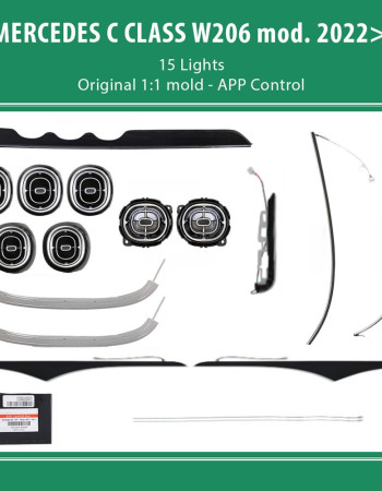 DIQ AMBIENT 8176 CQ - BENZ C (W206) (Digital iQ Ambient Light for Mercedes C (W206) mod.2022> with 15 Lights)