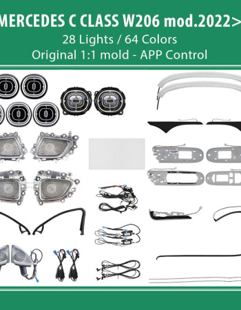 DIQ AMBIENT 8176 CN - BENZ C (W206) (Digital iQ Ambient Light for Mercedes C (W206) mod. 2022> with 24 Lights)