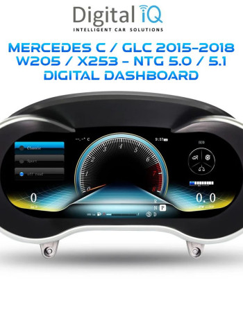 DIGITAL IQ DDD 986_DC (12.3in) DIGITAL CLUSTER for MERCEDES C (W205) - GLC (X253) mod. 2014-2021