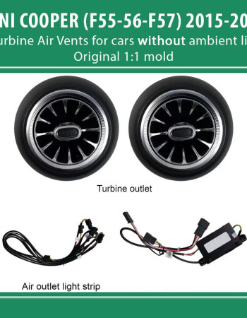 DIQ AMBIENT 8176XF COOPER (F55-56-F57) mod. 2015-2023 (Air Vents with Ambient Light for MINI COOPER (F55-56-F57) mod. 2015-2023 without Ambient Lights)