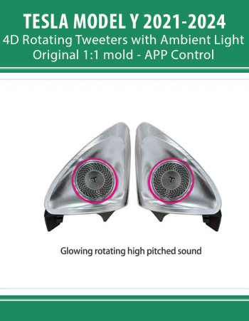 DIGITAL IQ AMBIENT TS 3922 TESLA MODEL Y mod. 2021-2024 (Ambient Light 4D Rotating Tweeters)