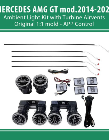 DIGITAL IQ AMBIENT 8175 GTR - BENZ AMG GT (C190/R190) (Digital iQ Ambient Light Kit MERCEDES AMG GT (C190/R190) mod. 2014-2022 with 11 Lights)