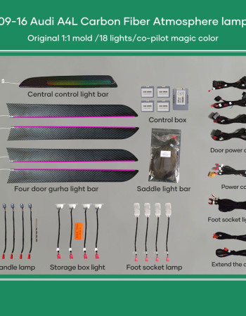 DIQ AMBIENT AUDI A4 (8K) (Digital iQ Ambient Light for Audi A4 mod. 2009-2016 with 18 Lights)