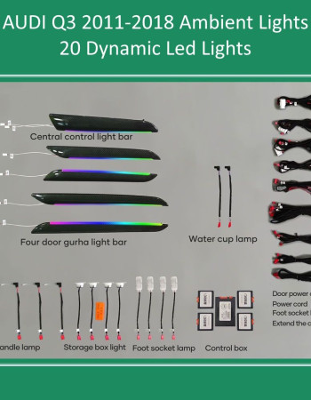 DIQ AMBIENT AUDI Q3 (8U) DYN (Digital iQ Ambient Light for Audi Q3 mod. 2011-2018 with 20 Lights)