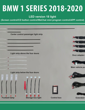 DIQ AMBIENT BMW S.1 (F40) mod. 2018> (Digital iQ Ambient Light for BMW Series 1 mod.2018> with 18 Lights)