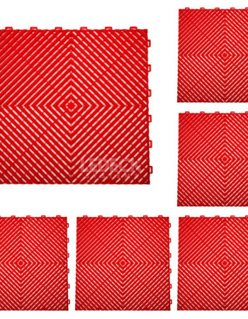 DIGITAL IQ PLASTIC FLOOR TILES 6TEM (RED)