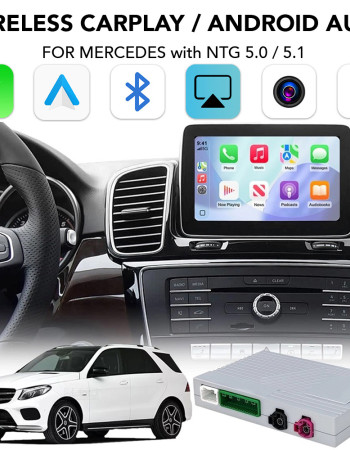DIGITAL IQ BZ 503F CPAA (WIRELESS CARPLAY / ANDROID AUTO BOX for MERCEDES mod. 2014-2018 with NTG 5.0/5.1 with 2 CAMERAS)
