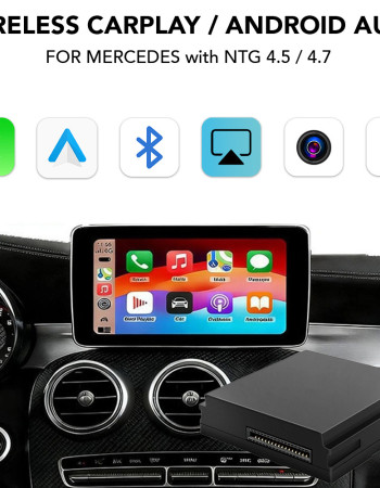DIGITAL IQ BZ 003 CPAA (WIRELESS CARPLAY / ANDROID AUTO BOX for MERCEDES mod. 2012-2015 with NTG 4.5/4.7 with BECKER NAVI DOCK - CAMERA IN)