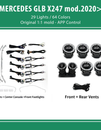 DIQ AMBIENT 8176 GLB C - ΒΕΝΖ GLB (X247) (Digital iQ Ambient Light for Mercedes GLB (X247) mod. 2020> with 29 Lights)