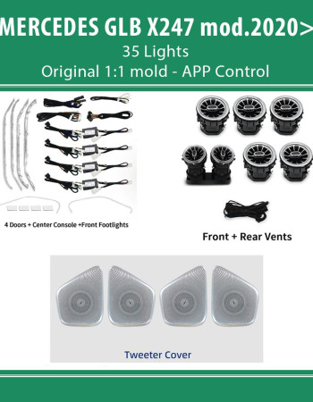 DIQ AMBIENT 8176 GLB E - BENZ GLB (X247) (Digital iQ Ambient Light for Mercedes GLB mod. 2020> with 35 Lights)