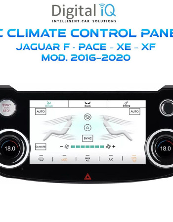 DIGITAL IQ FZ 2013_CL - TOUCHSCREEN CLIMATE CONTROL PANEL 7" for JAGUAR F - PACE - XE - XF mod. 2016-2020