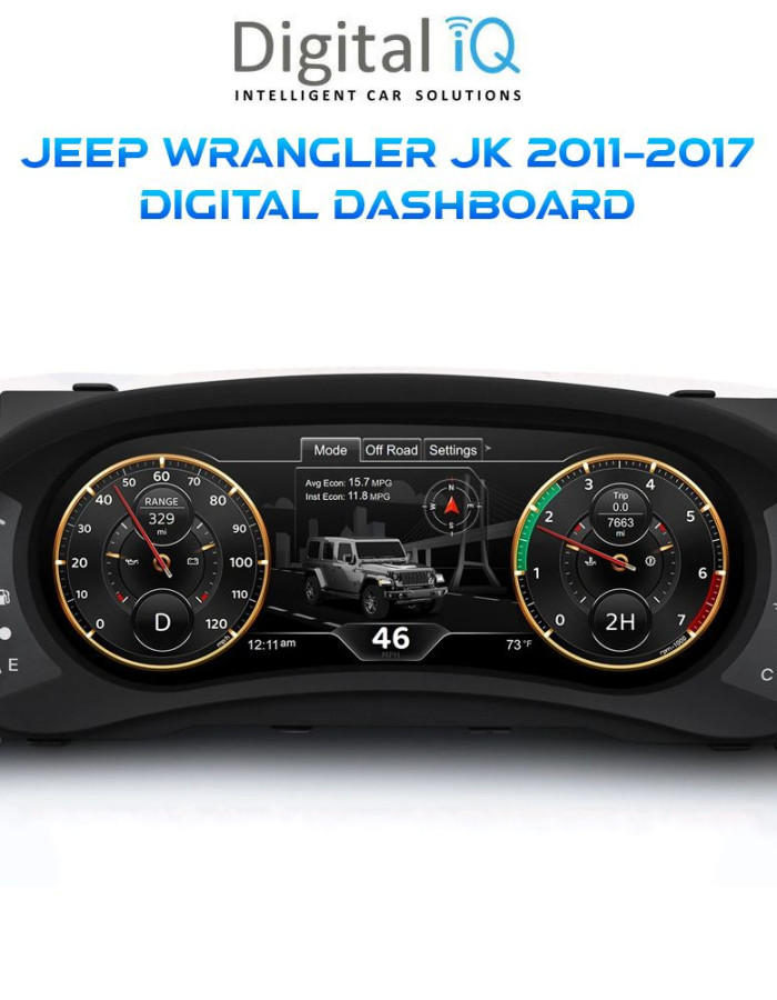 DIGITAL IQ DDD 295_DC (12.3in) DIGITAL CLUSTER for JEEP WRANGLER JK mod. 2011-2017