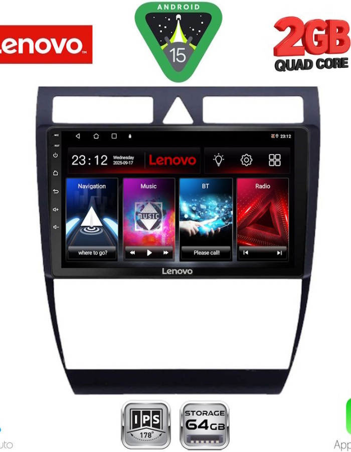 LENOVO LVD 2006_CPA (9inc) MULTIMEDIA TABLET for AUDI A6 mod. 1998-2005