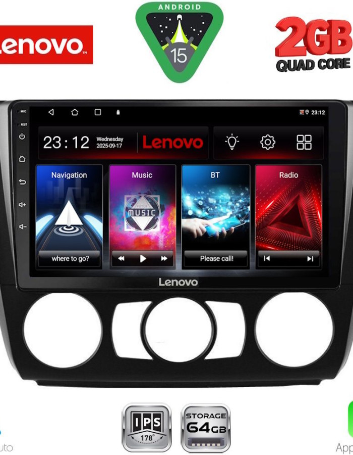 LENOVO LVD 2040_CPA A/C (9inc) MULTIMEDIA TABLET for BMW S.1  E81-82-87-88 mod. 2004-2013