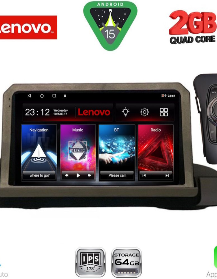 LENOVO LVD 2044_CPA (9inc) MULTIMEDIA TABLET for BMW S.3 (E90-91-92) mod. 2005-2012
