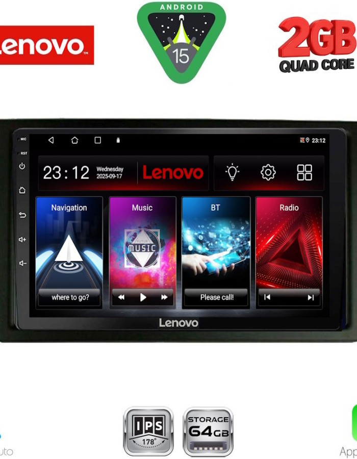 LENOVO LVD 2070_CPA (10inc) MULTIMEDIA TABLET for CHEVROLET ALL mod. 2004-2011
